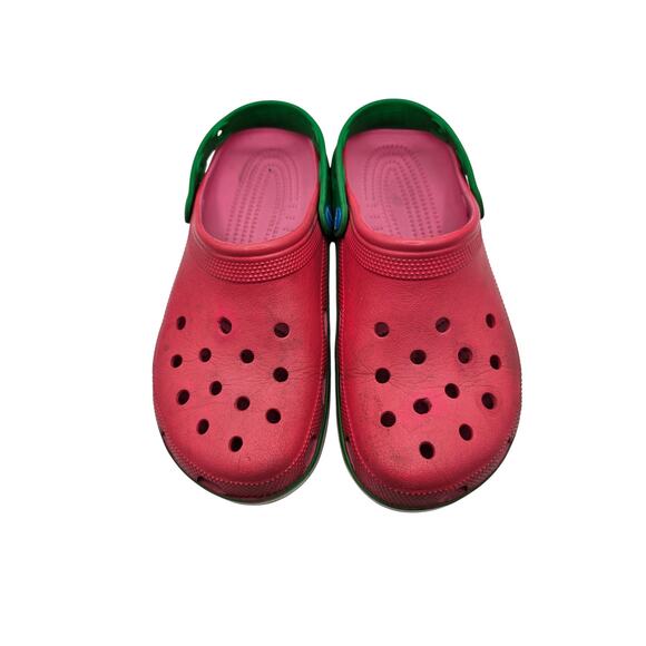 Crocs JOLLY RANCHER Watermelon Classic Clogs (Unisex) S-329 Sz 9 Men / 11 Women - Picture 5 of 6